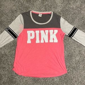 ❤️❤️PINK Baseballl Tee, size Large❤️❤️